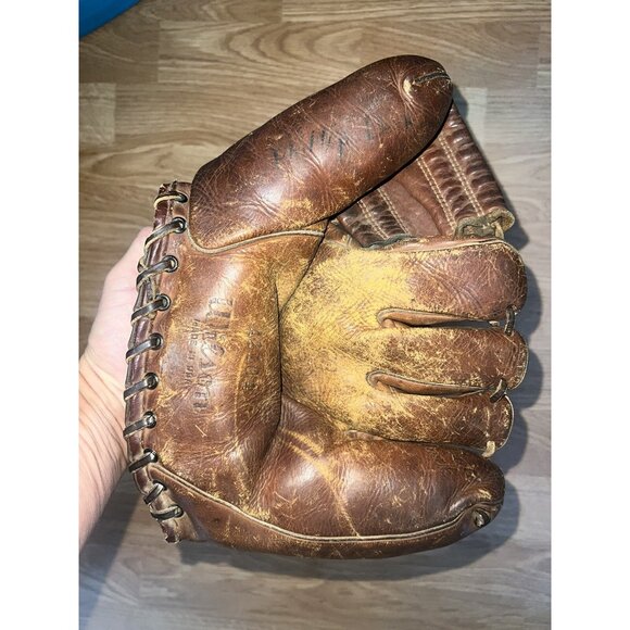 Vintage Wilson A2104 & A2220 Prof. Ball Hawk Enos Baseball Gloves Left Hand - Picture 5 of 7